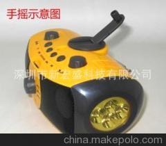 【手摇发电多媒体音箱播放器 手电 收音机 充电器 报警XLN-701】价格,厂家,图片,其他音响产品,深圳市新宏盛科技-